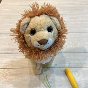 Walking and Dancing Plush Lion with Leash